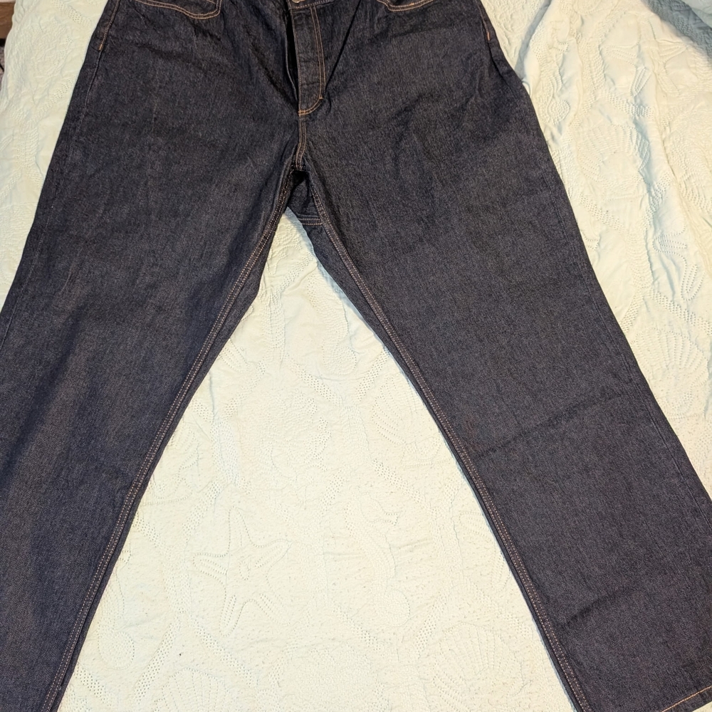 Duluth Trading Co Straight-Leg Dark Indigo Jeans